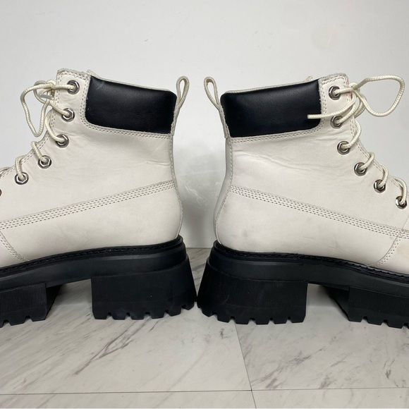 Timberland Sky White Black Chunky Lace Up Boot 9 - Picture 8 of 16